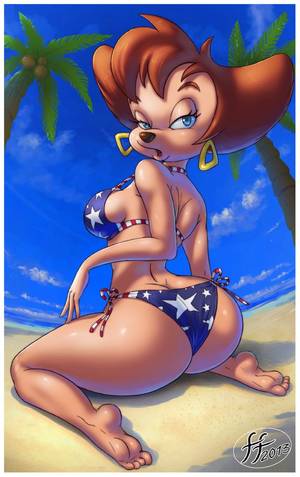 goof troop xxx rated cartoon - Peg on 4th of July by 14-bis Peg (c) Disney
