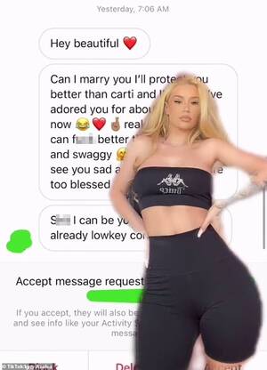 Iggy Azalea Porn Captions - Iggy Azalea exposes rappers by leaking X-rated Instagram messages | Daily  Mail Online
