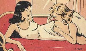 1950s vintage porn cartoon - Discover Jenifer Prince's Lesbian Vintage Comics | BÃ˜WIE Creators â€” Home of  Queer & Feminist Creators