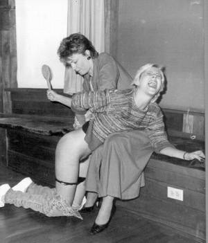 i like vintage spanking - bend over rubbing