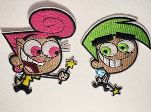 Fairly Oddparents Cartoon Porn Small - Fairly Odd Parents Cosmo and Wanda Patch Iron on Adorable Throwback  Nickelodeon Cartoon Sew on Trendy Cute TV Show - Etsy