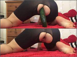 anal dildo inside panties - Vegetable Naal Porn | Lexa4512 Torn Her Panties And Fully Anal Penetration  With Cucumber And Dildo