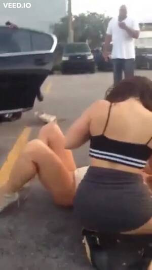 catfight upskirt - Fighting: Rough Public Catfight With Breasts,â€¦ ThisVid.com