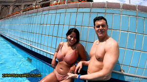 latin big tits bikini - HUGE TITS LATINA in Pink Bikini Amy Amor TAG TEAMED & DEEP CREAMPIE -  XVIDEOS.COM
