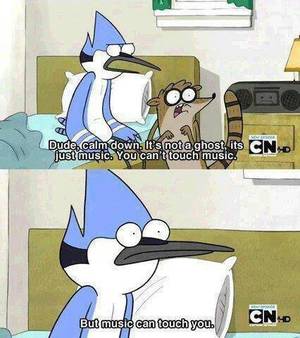 Flapjack Cartoon Network Porn - Mordecai knows.what's up