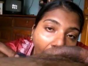 indian maid - Indian maid hot sucking hubby's cock