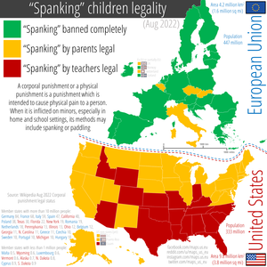 ec spanking - Spankingâ€ children legality across the US and the EU. Corporal punishment  or physical punishment is a punishment which is intended to cause physical  pain to a person. When it is inflicted on