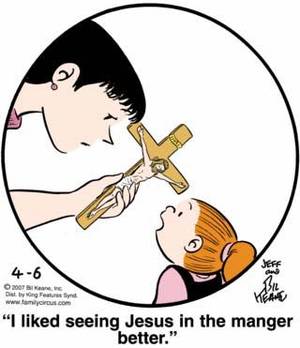Family Circus Cartoon Porn - Family Circus Comic Jesus | The Comics CurmudgeonThe power of Christ  compels Dolly Â» The Comics
