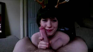 Cosplay Blowjob - Cosplay girl deer blowjob