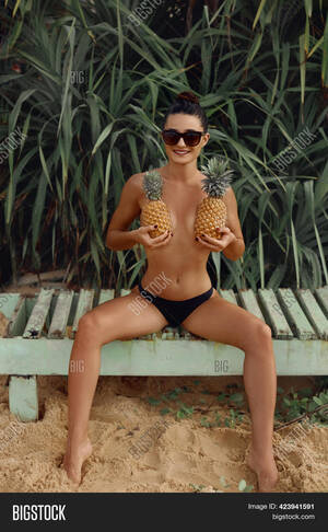 hot naked tanned beach babes - Young Woman Pineapple Image & Photo (Free Trial) | Bigstock