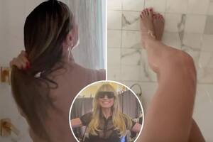 Heidi Klum Porn Movie - Heidi Klum films herself totally naked in the shower as she gets ready for  AGT leaving fans speechless | The US Sun