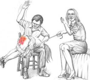 bare ass otk spanking art - Schoolgirl Spanking Art - G.J.C George Churchward - spankred 3d
