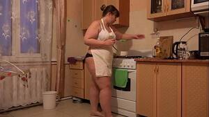 fat lady with apron - The fat girl prepares in panties and then removes them. - XVIDEOS.COM