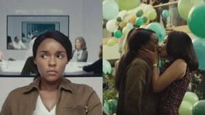 hot lesbian girls kissing - Janelle MonÃ¡e Solves Mysteries & Kisses Women in 'Homecoming' Teaser