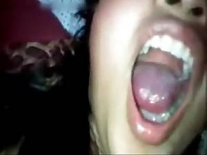 indian porn cum swallowing movie - Cute amature asian teen gets a mouthful
