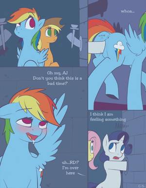 Mlp Gloryhole Porn - e621 2013 anus applejack_(mlp) blonde_hair blue_eyes blue_feathers blue_fur  blush butt cobalt_snow comic conditional_dnp