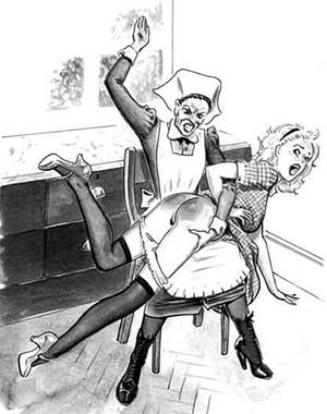erotic spanking illustrations - IÂ´m a fanatic of a retro 40 s and life it includes the discipline home and  duties:when a good old fasioned slaps on the bottom could get in better  better ...