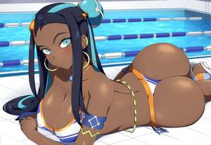 gym pool - Nessa Porn Hentai - Pool, Breasts, Gym Leader, Pokemon (game), Outdoors,  Large Ass, Looking At Viewer - Valorant Porn Gallery
