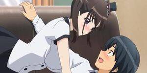 Huge Anime Titty Fuck - Two cute maids with huge anime boobs give a titty fuck for facial (Anime Sex)  - Tnaflix.com