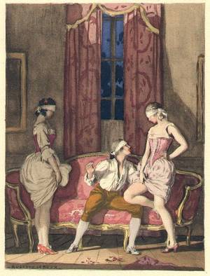 1700s Porn Painting - Auguste Leroux et l'insatiable Casanova