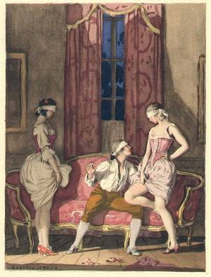 1700s Porn Painting - Auguste Leroux et l'insatiable Casanova