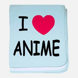 Hentai Anime Baby - I heart anime baby blanket