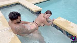 fat ass big tits pool - Thick Ass Brunette gets her Huge Tits Fucked after Hard Pounding in the Pool  watch online