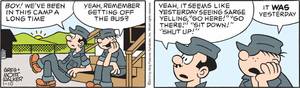 Cartoon Reality Beetle Bailey Porn - Every long-running comic strip that isn't Gasoline Alley, Doonesbury, or  pre-time-freeze For Better or For Worse has a problem: its characters  remain the ...