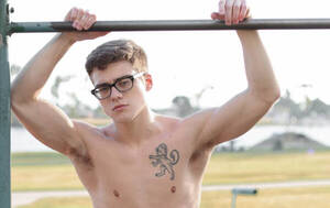 Gay Glasses Porn - Gay Porn Star Blake Mitchell Replaces His Iconic Glasses - With A Sexy  Photoshoot | GayBuzzer