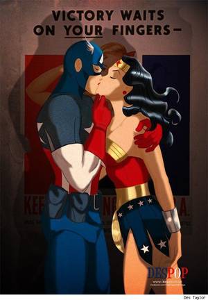 Captain America Animated Porn - Captain America and Wonder Woman by Des Taylor