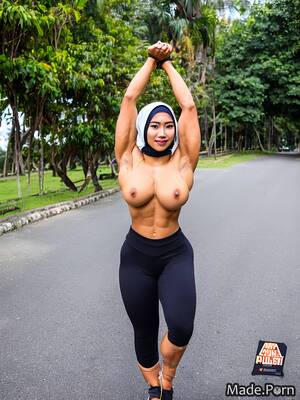 asian public tight - Porn image of photo happy hijab tight public asian full shot created by AI