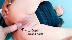 anal sex wrong - OMG, that's the wrong hole! ... It was hard! - Accidental Anal...