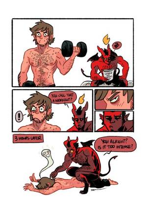 Gay Devil Porn Comics - 004 - Hell Of A Workout \