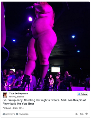 2014 Pinky Porn Star - PORN STAR PINKY GETS CLOWNED FOR SUDDEN WEIGHT GAIN ON IG AFTER RECENT CLUB  APPEARANCE!!!