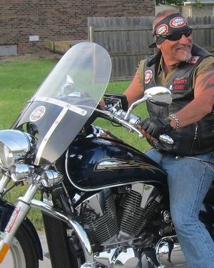 Gina Baca In Porn - Who says bad-ass bikers don't smile? The Security Officer in charge