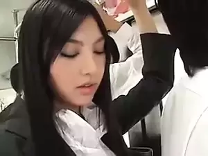 japanese girl handjob train - Sensual long Tease and HJ on Train (censored) | xHamster