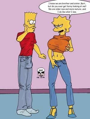 Hardcore Cartoons Porn Fear - Rule 34 - alternate breast size bart simpson color female human lisa  simpson male the fear the simpsons | 308161