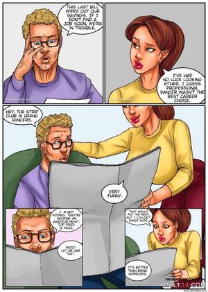Animated Porn Cartoons Comic Strips - Recession Blues: Wife Forced to Strip porn comic - the best cartoon porn  comics, Rule 34 | MULT34