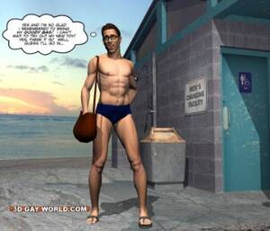 3d Porn Gay Swimsuit - Boner Beach Sex | Erofus - Sex and Porn Comics