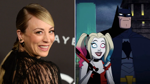 Kaley Cuoco Blowjob Sex - Kaley Cuoco reacts to Harley Quinn Batman and Catwoman oral sex chaos |  Metro News