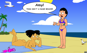 Futurama Beach Porn - Xbooru - american dad amy wong ass beach bikini breasts crossover futurama  hayley smith nude | 559719