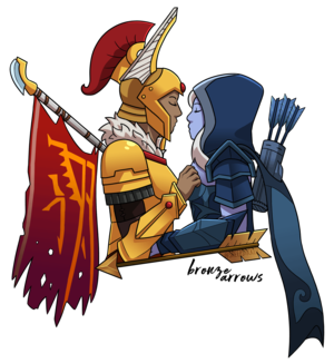 Broodmother Dota 2 Porn - Late Valentines Day art of my favourite pairing : r/DotA2