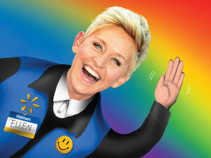Ellen Degeneres Porn - Walmart's Deal With Ellen DeGeneres Shows How Much America Has Changed -  Bloomberg