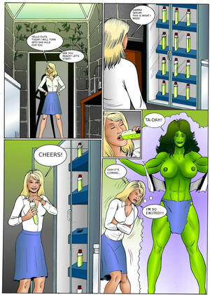 He She Porn Tranformation - She-Hulk - Amazing Transformations - Porn Cartoon Comics