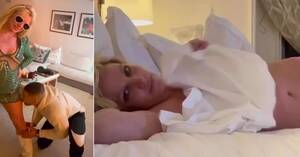 britney spears xxx cartoon - Britney Spears' Male Friend Licks Her Leg After Sam Asghari Divorce