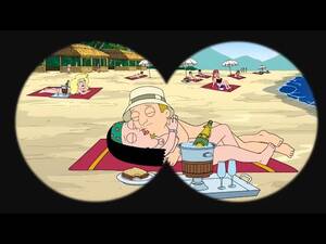 American Dad Porn Beach - Steve Finds Hayley At A Nude Beach - YouTube