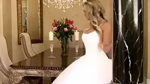 Bride Spreads Legs Sex - Bride in beautiful wedding dress spreading legs sex video