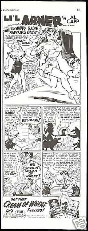 daisy mae cartoon character porn - Al Capp Lil Abner Cream of Wheat (1950)