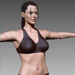Angelina Jolie Porn 3d - angelina jolie Model 3D in Wanita 3DExport