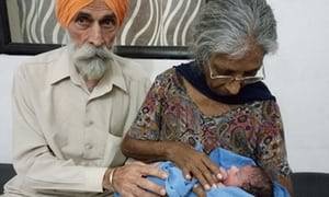 Granny Fuck Boy Porn - Mohinder Singh Gill and his wife, Daljinder Kaur, with their son Arman in  Amritsar